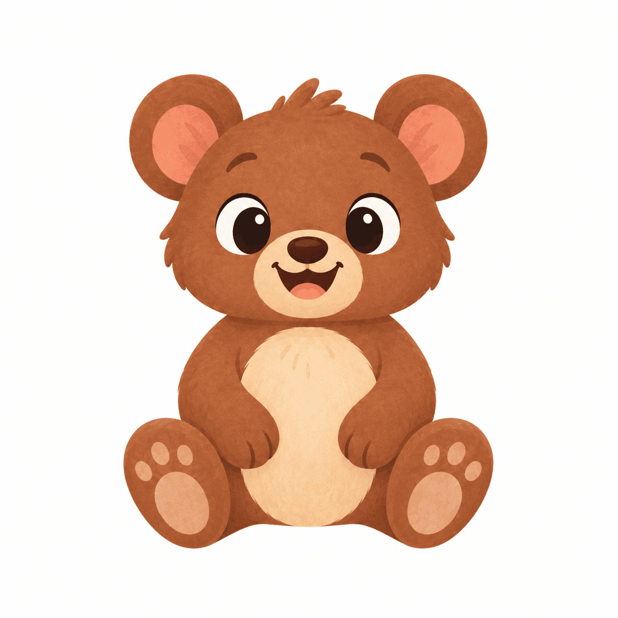 Starting picture for the Bear cub pack: AI-created original character image