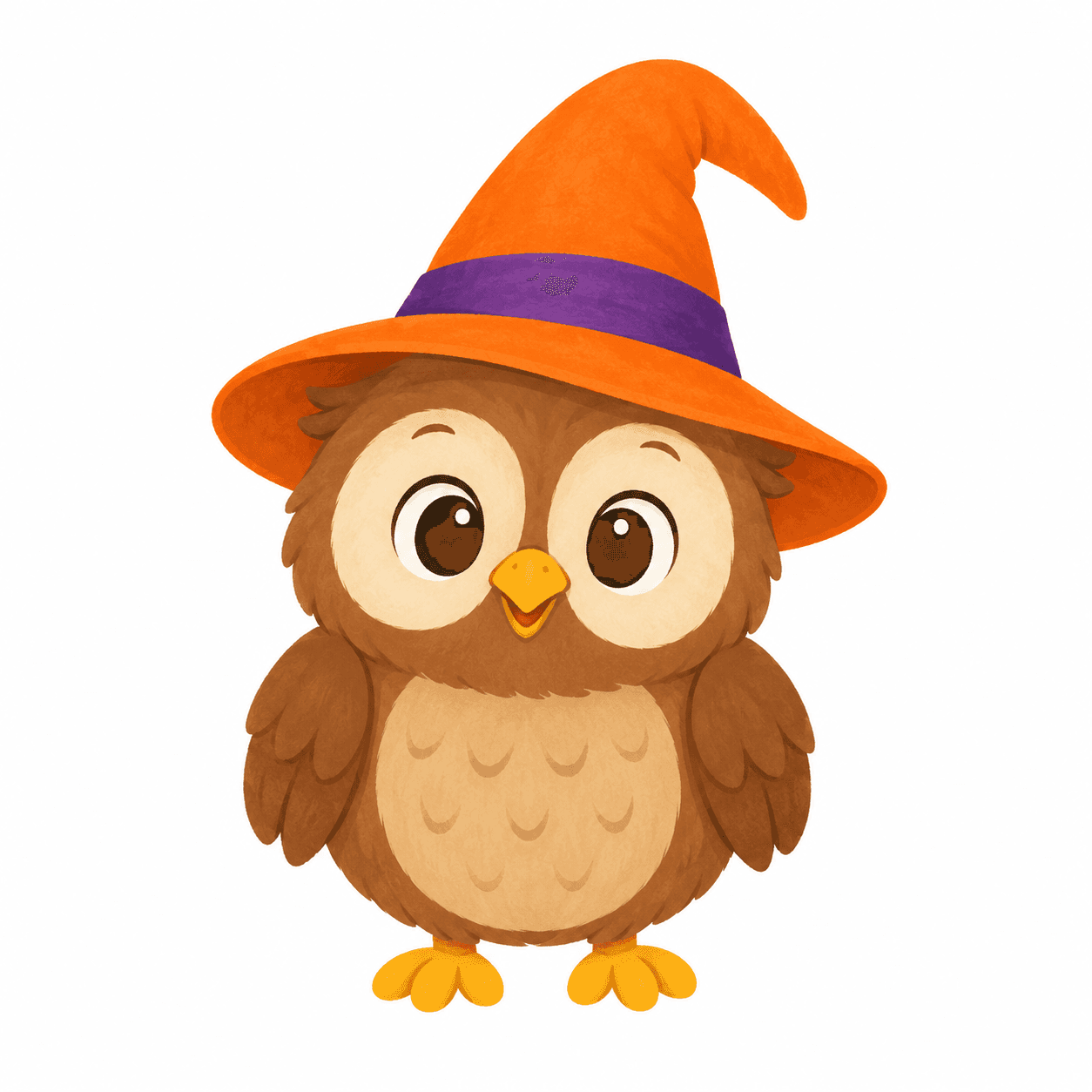 Starting picture for the Halloween wizard owl pack: AI-created original character image