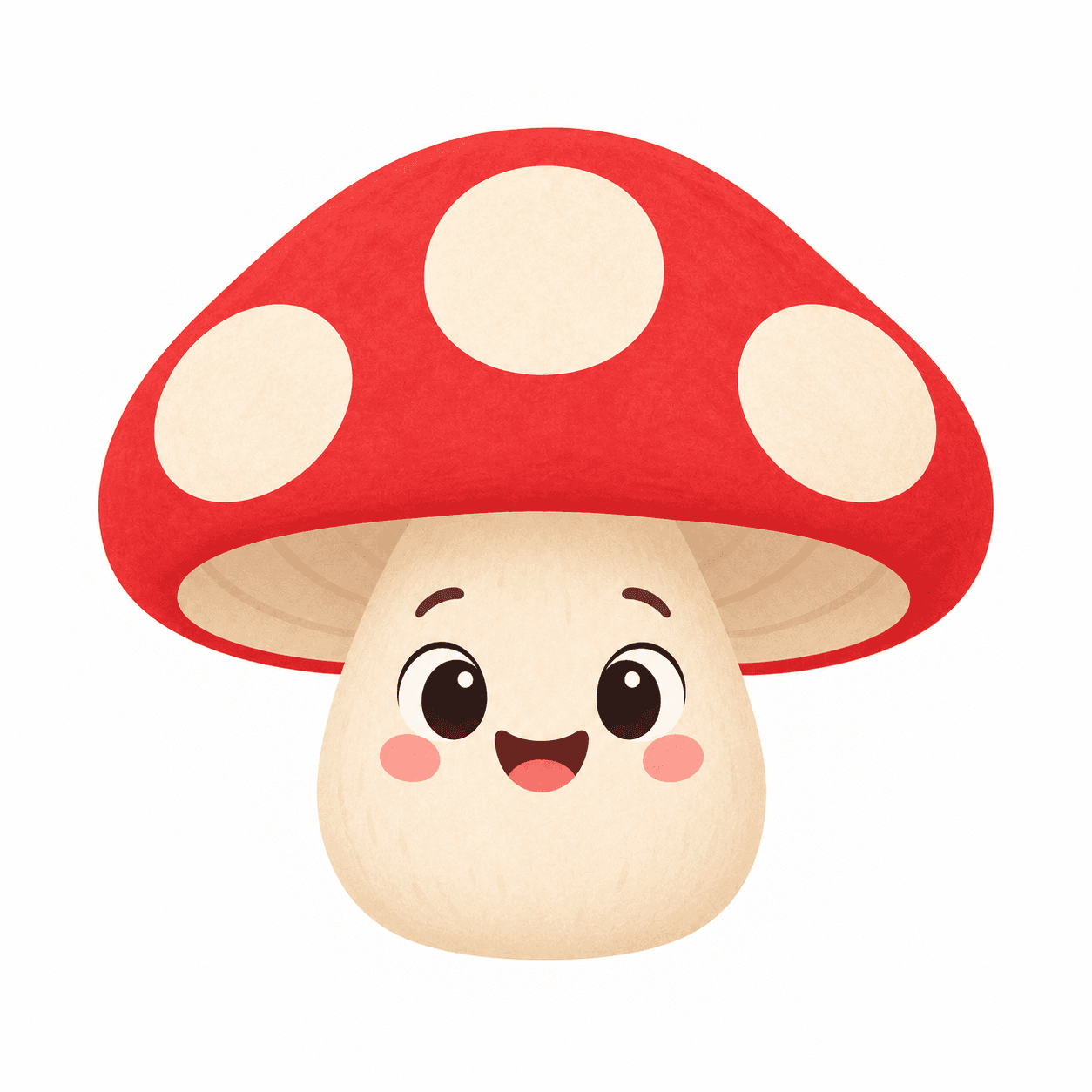 Starting picture for the Mushroom pack: AI-created original character image