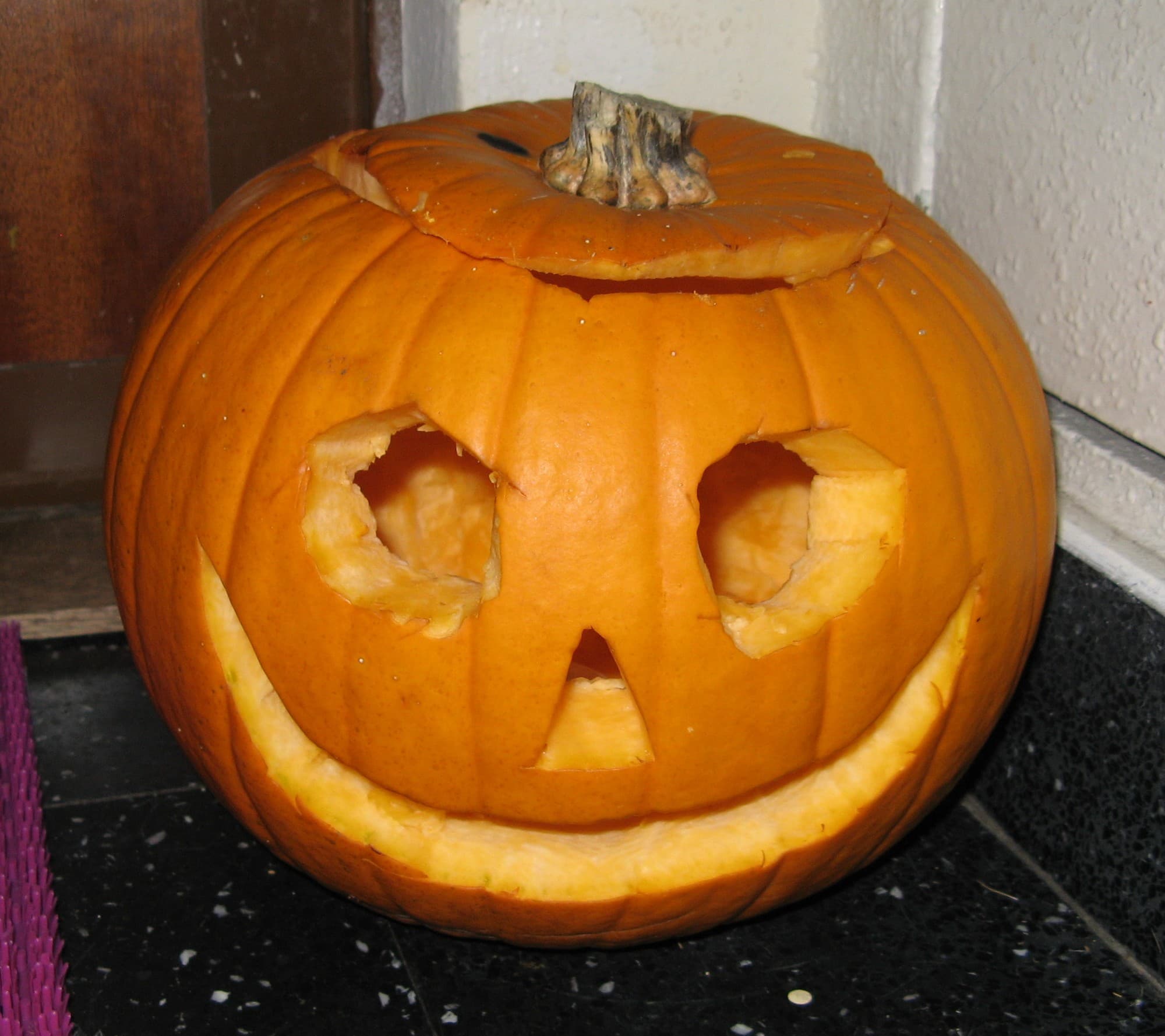 Starting picture for the Jack-o'-lantern pumpkin pack: Real photograph