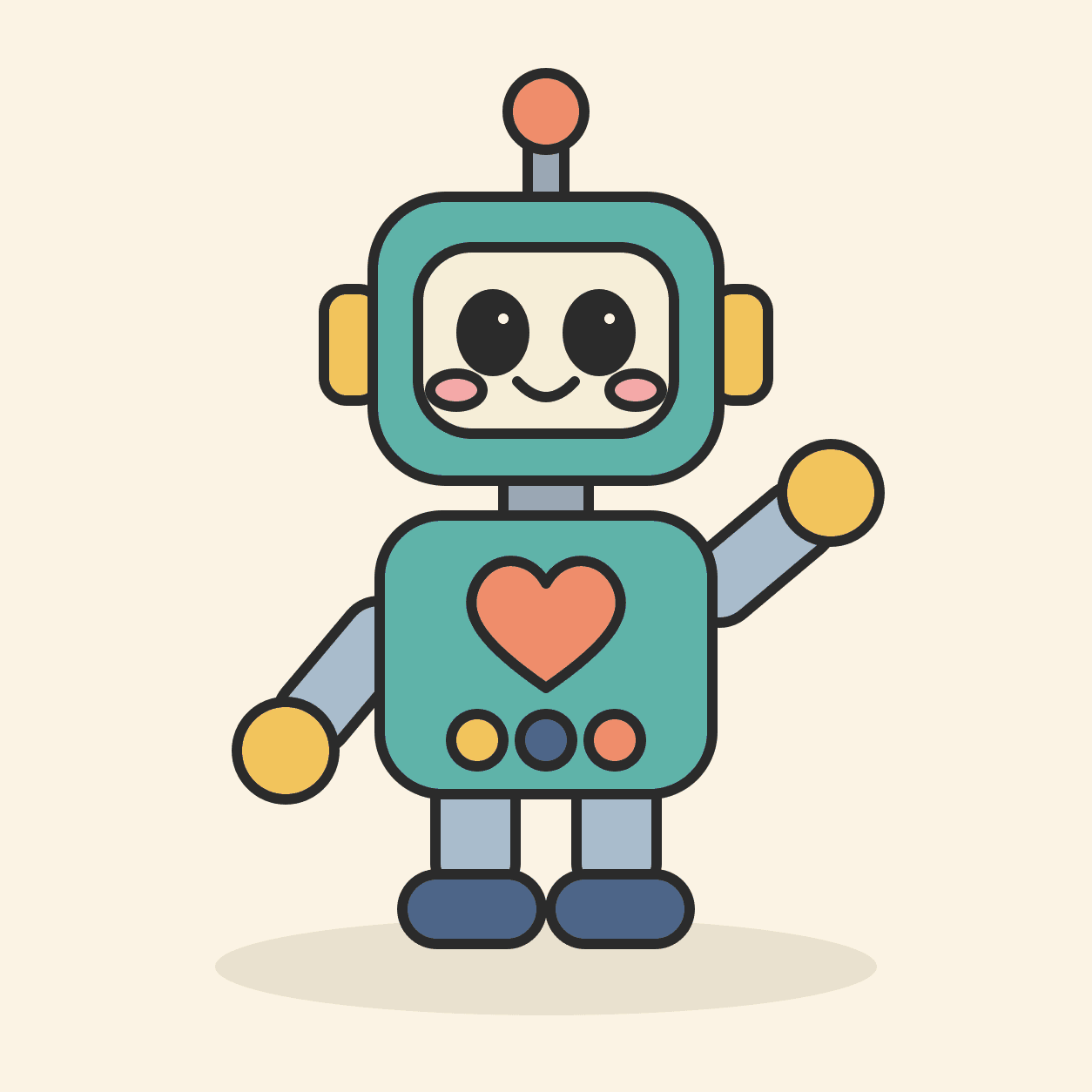 Starting picture for the Robot pack: Original character image