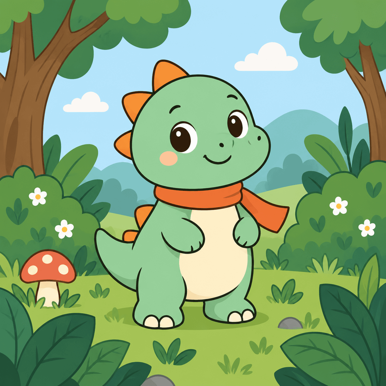 Starting picture for the Dinosaur pack: Original character image